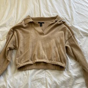 Women’s cropped collared shirt